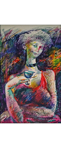 Maedel-mit-Pokal-Aquarell-10x15cm-1984