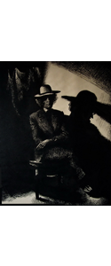 Mann-mit-Hut-30x40cm-1979