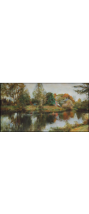 Teich-Oel-Leinwand-50x85cm-1999-Hamburg