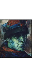 Selbstbildnis-Oel-Leinwand-35x42cm-1988