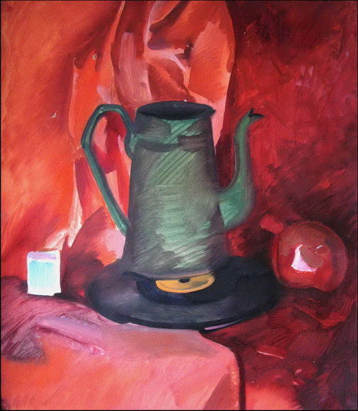 Kaffekanne-Oel-Papier-50x58cm-1988.jpg